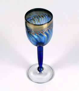 Image of Blue Silver Goblet