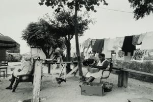 Image of Left to right: Ruby Quick, Wilford Streeter, and Claudie Mae Bright. In the Sand Hills, near Bennettsville, South Carolina, 1979