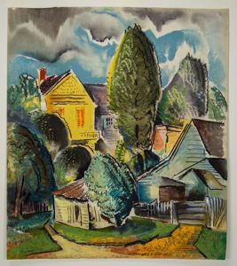 Image of Untitled (Houses and Path)