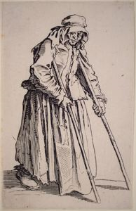 Image of The Female Beggar with Crutches (La Mendiante aux béquilles)