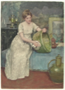 Image of Lady Cleaning Brass