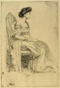 Image of Seated Lady in Evening Dress