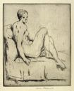 Image of Nude Seated on a Couch