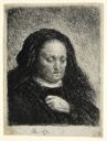 Image of The Artist's Mother with Her Hand on Her Chest: Small Bust
