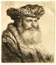 Image of Bearded Man in a Velvet Cap with Jewel Clasp