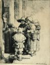 Image of Beggars Receiving Alms at the Door of a House