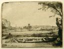 Image of Canal with a Large Boat and a Bridge (Het Schuytje Op De Voorgrondt)