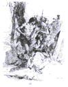 Image of Figures Regarding an Effigy of Punchinello