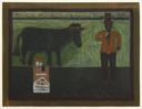 Image of The Large Black Steer and the Big Man Sam Lockhart