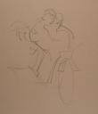 Image of Untitled (sketch of a couple and rickshaw puller)