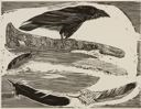 Image of Raven on Canoe Bone